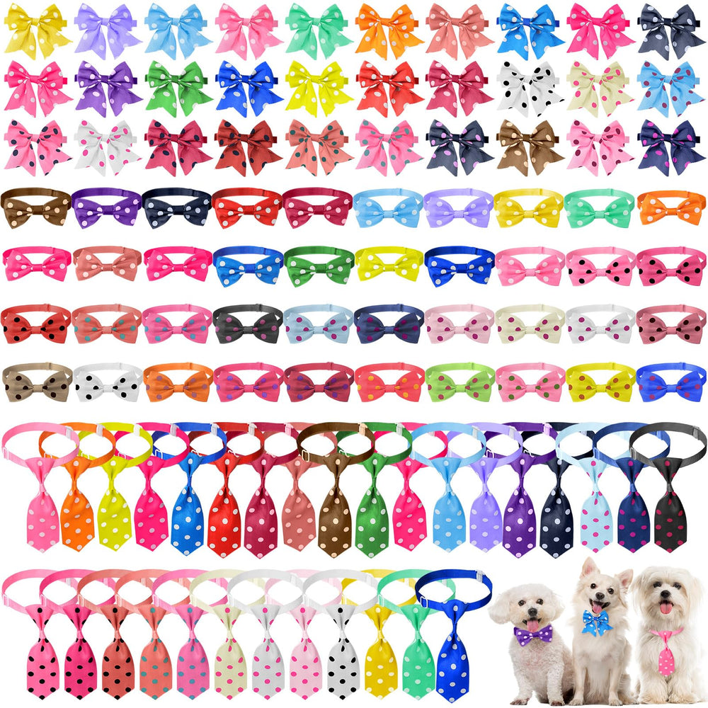 Reginary dog bow-tie set packaging showing diverse styles for daily wear