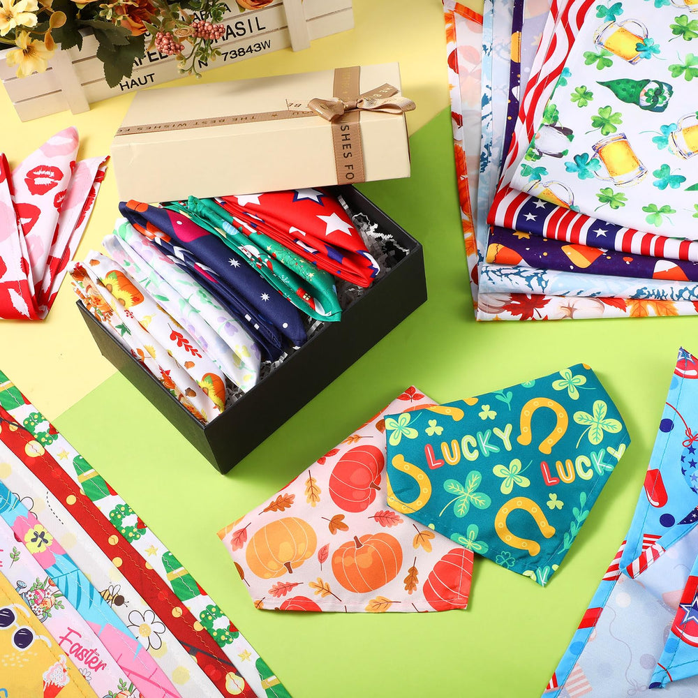 Reginary easy-care bandanas keep their charm through seasonal events.