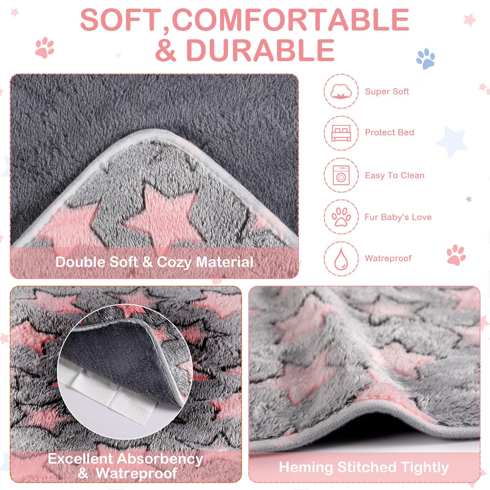 Reginary four-pack blanket set provides color variety and convenient replacements.