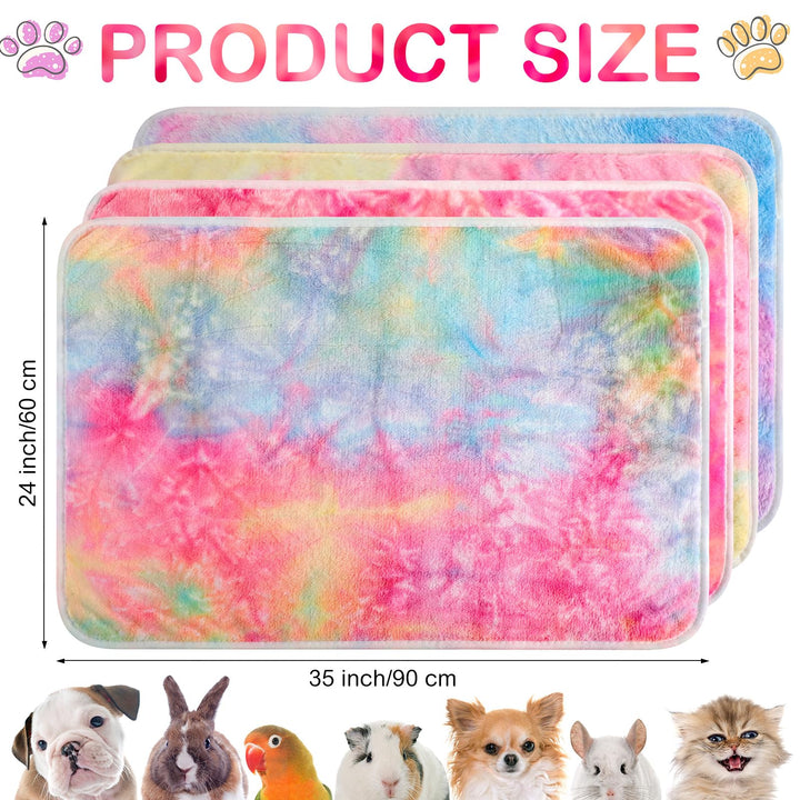 Reginary guinea pig cage liner tie-dye blanket keeps cages clean