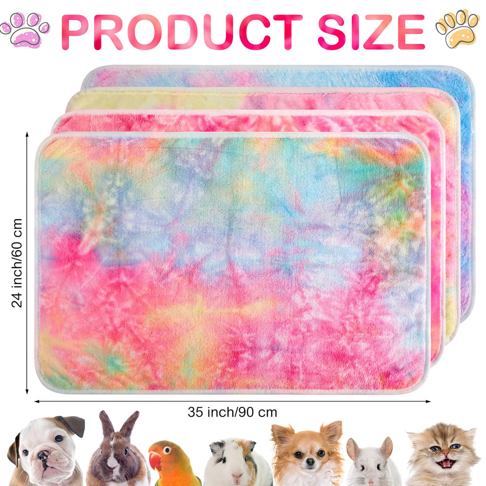 Reginary guinea pig cage liner tie-dye blanket keeps cages clean