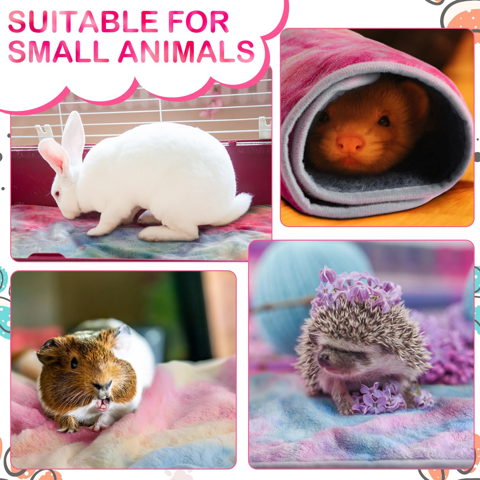 Reginary pack of four multicolor blankets offers color variety and replacements.