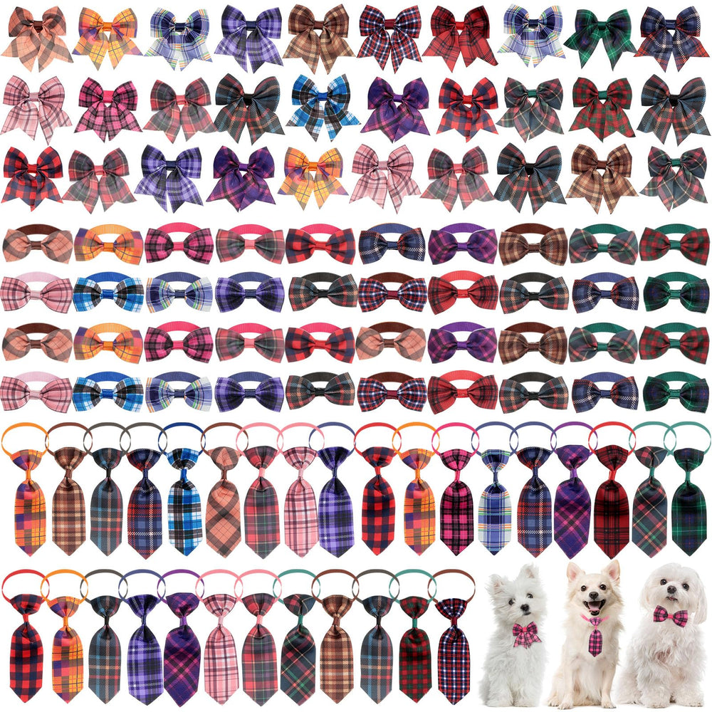 Reginary plaid collar set pack for versatile pet styling