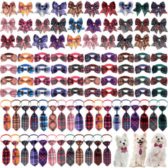 Reginary plaid collar set pack for versatile pet styling