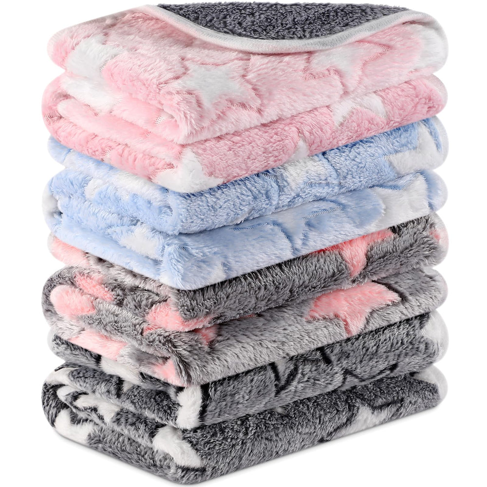 Reginary star-pattern four-pack blankets for guinea pig cages and comfort.
