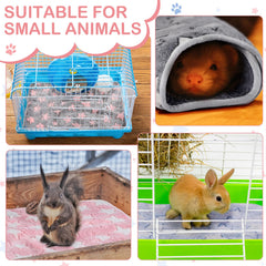 Reginary waterproof-membrane blanket keeps cages clean and dry.
