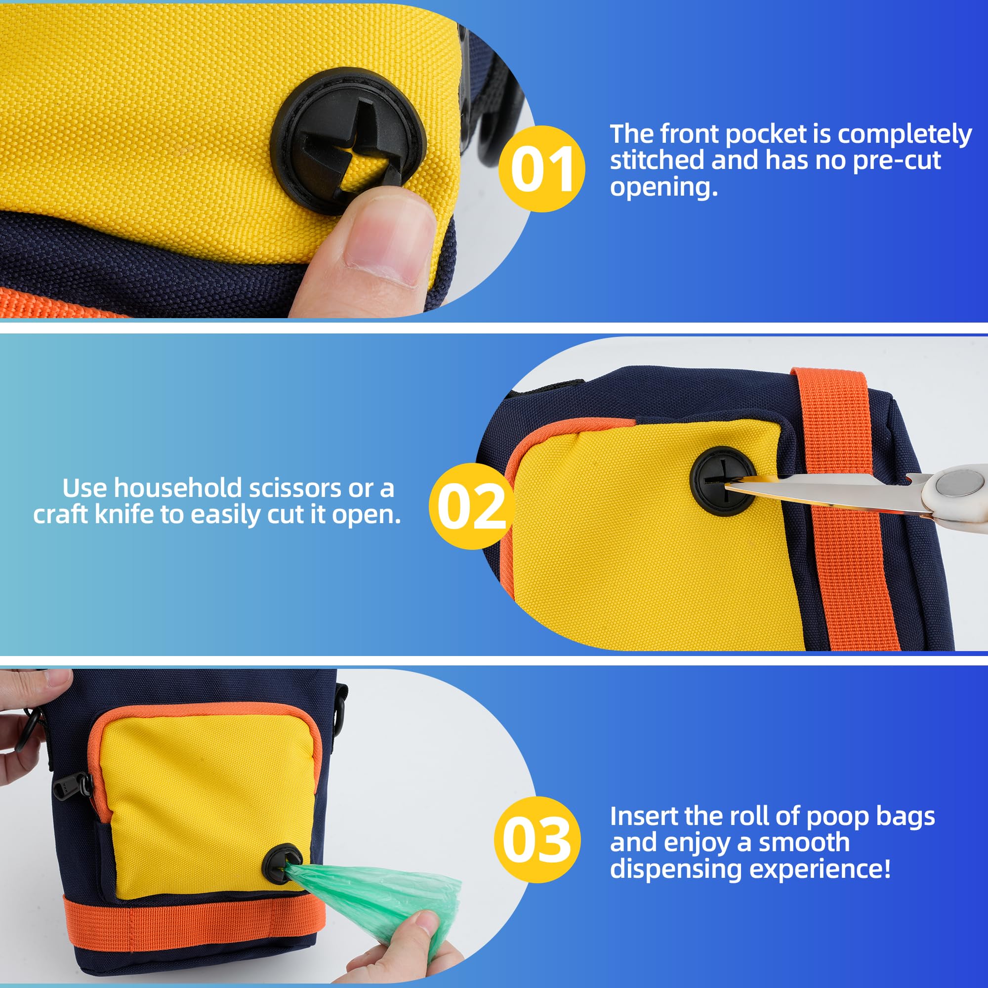 Relahous dual-compartment bag for organized storage of treats and essentials.