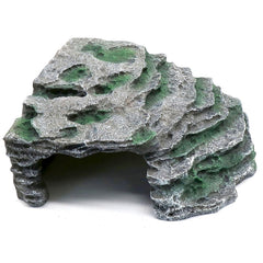 RELAQCC large reptile hide shale scape step ledge for basking and secure shelter.