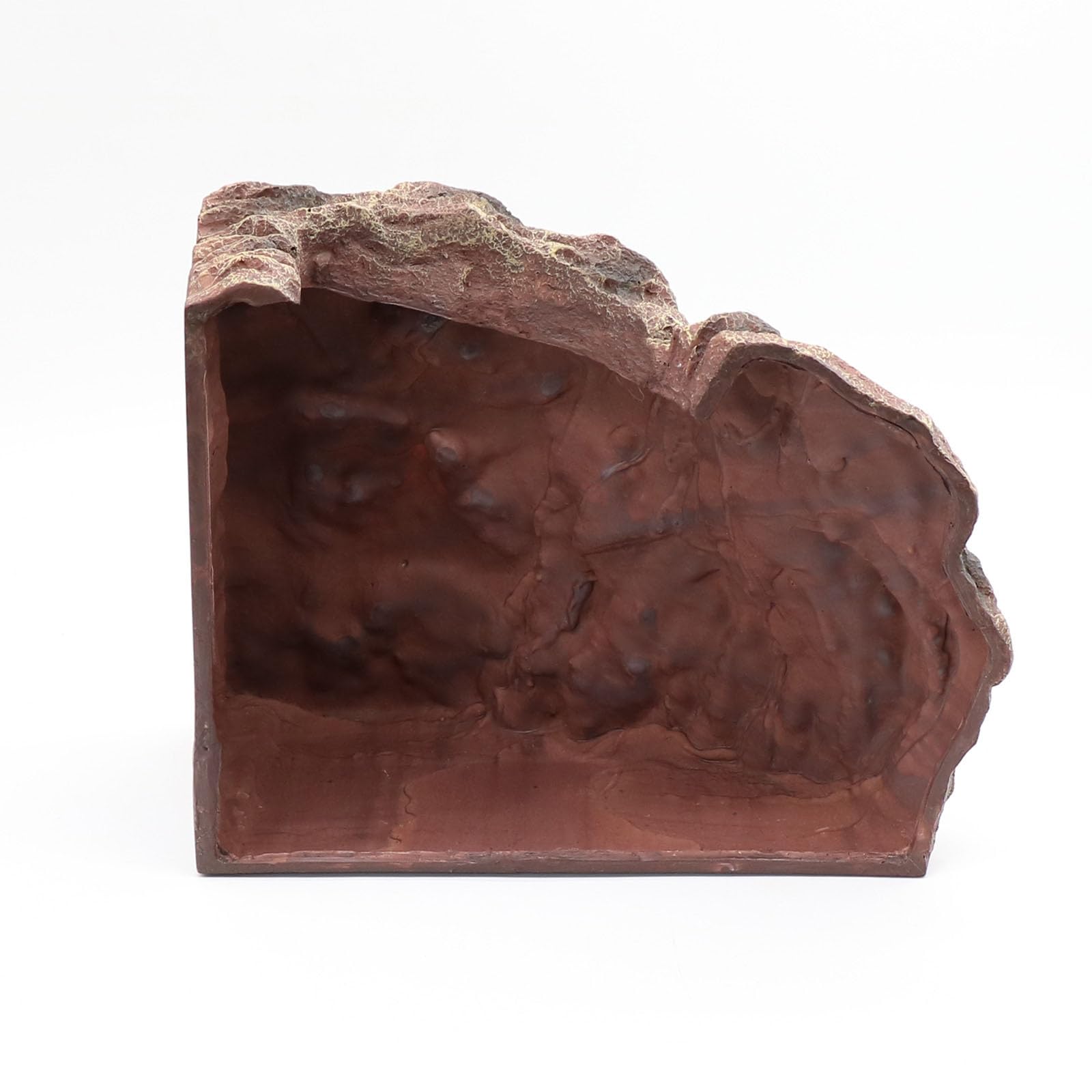 relaqcc large reptile hide shale scape all-in-one decor supports basking, hiding, and climbing play.