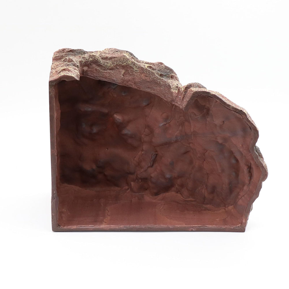 relaqcc large reptile hide shale scape all-in-one decor supports basking, hiding, and climbing play.