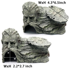 relaqcc Natural rock formation adds realistic terrarium decor and humidity-friendly hideaway