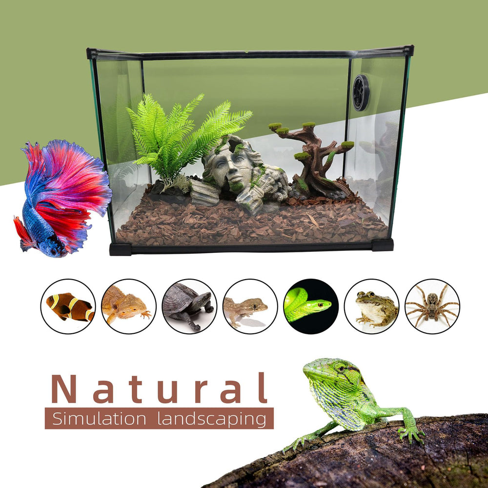 relaqcc Reptile Cave Hideout textured resin close-up with naturalistic finish