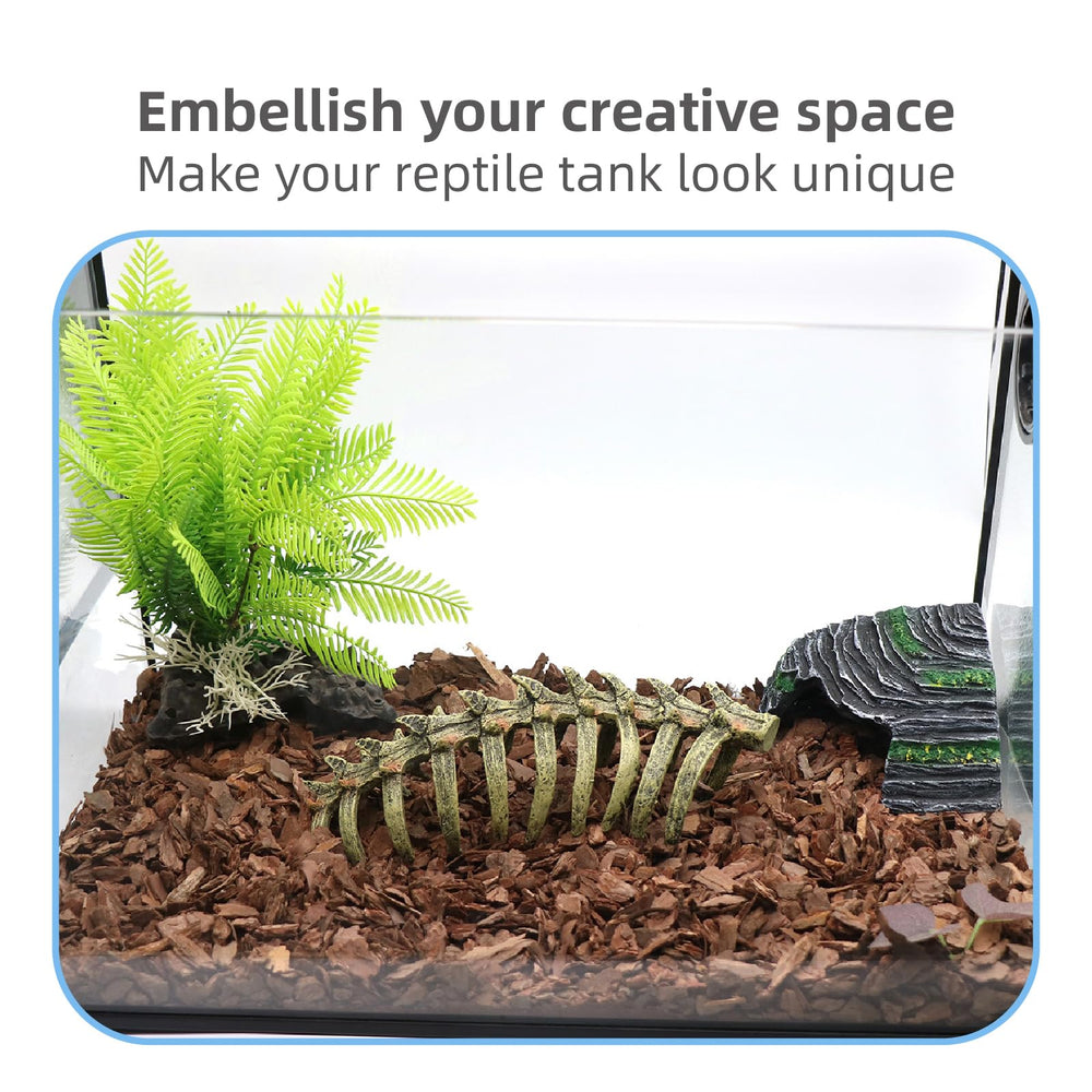 relaqcc resin aquarium skeleton adds naturalistic flair while staying safe for aquatic habitats.