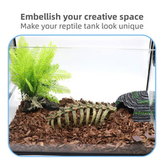 relaqcc resin aquarium skeleton adds naturalistic flair while staying safe for aquatic habitats.