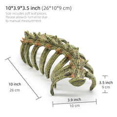 relaqcc trunk cave tank decoration creates refuge for small fish and terrarium dwellers.