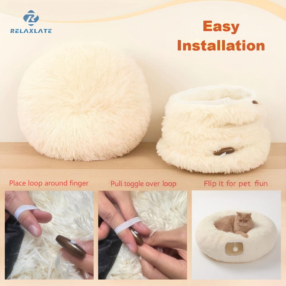 RELAXLATE soft plush velveteen fabric offers a cozy, comforting touch.