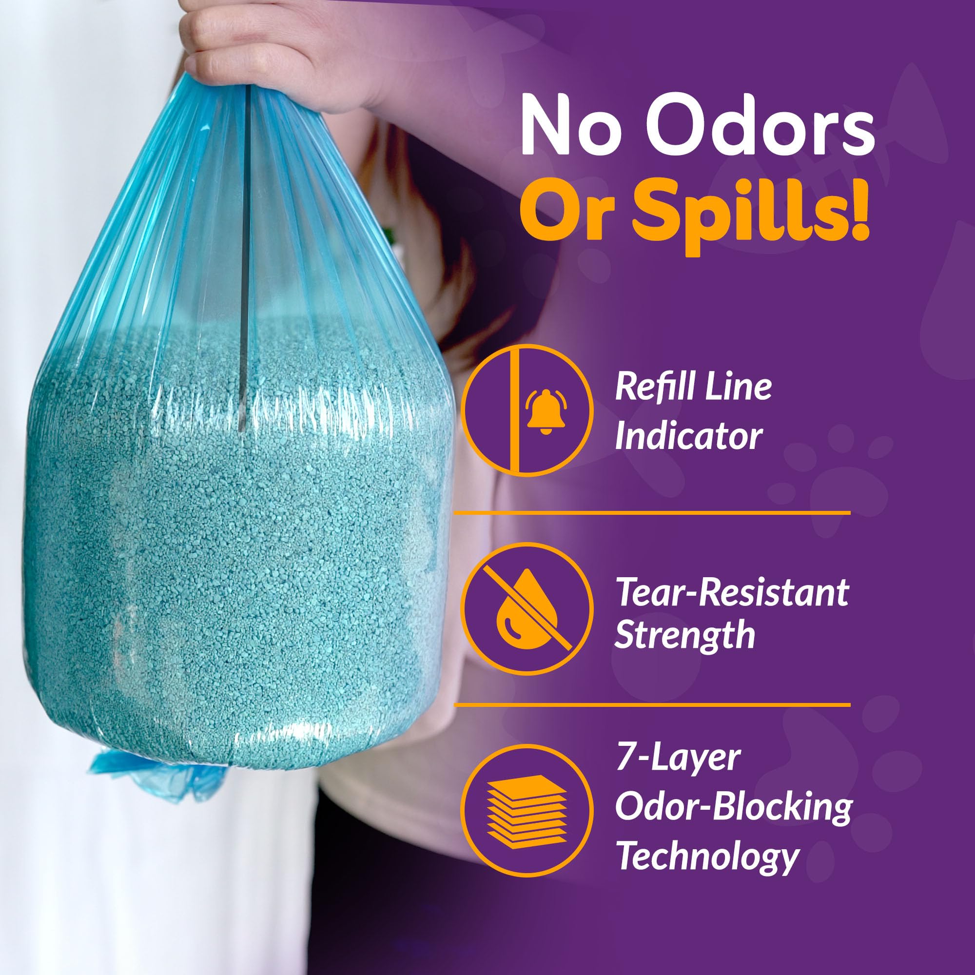 Reli. Jumbo leak-proof design seals smells effectively