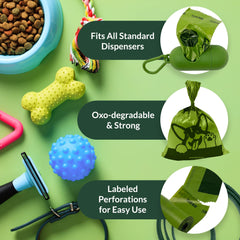 Reli leak-proof poop bags keep hands clean during pickup.