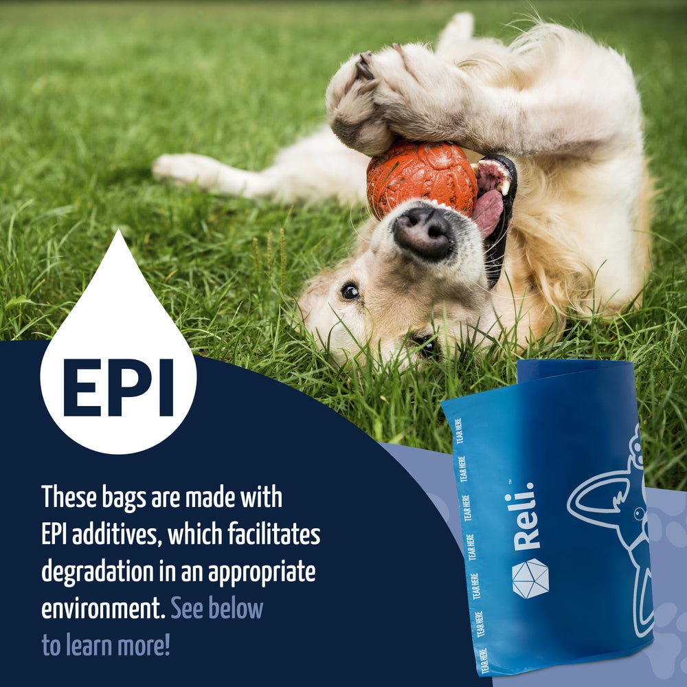 Unscented Reli poop bags reduce strong odors while cleaning up after pets.