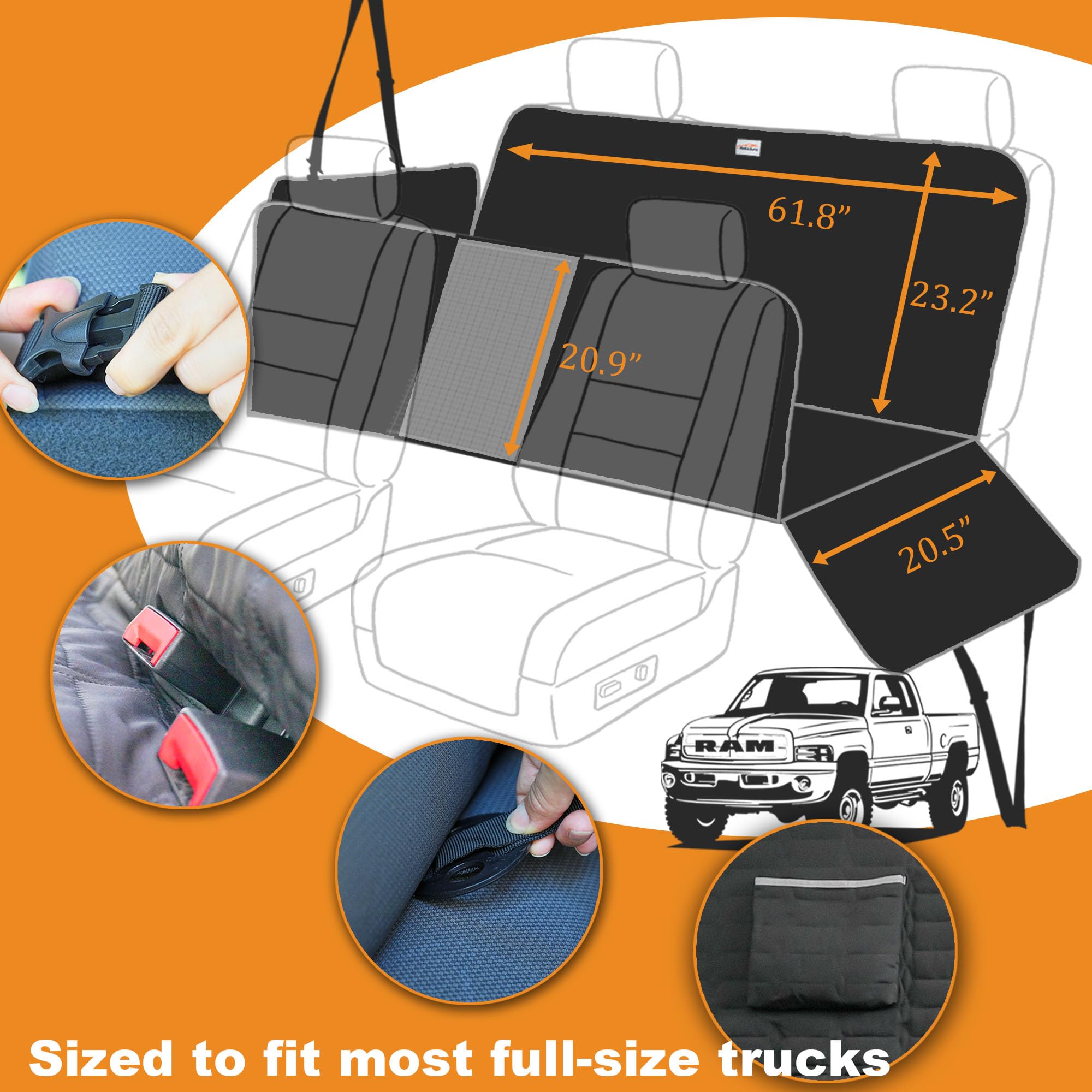 Reliadura protective sides prevent scratches on door areas.