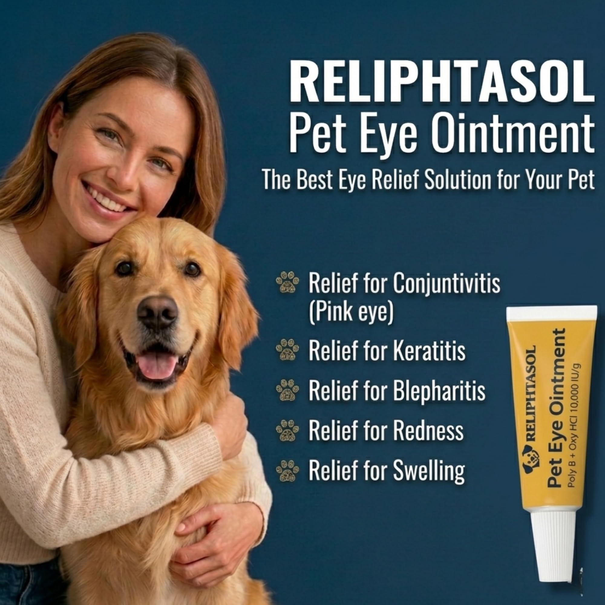 RELIPHTASOL multi-species use suitable for dogs, cats, horses, and livestock.