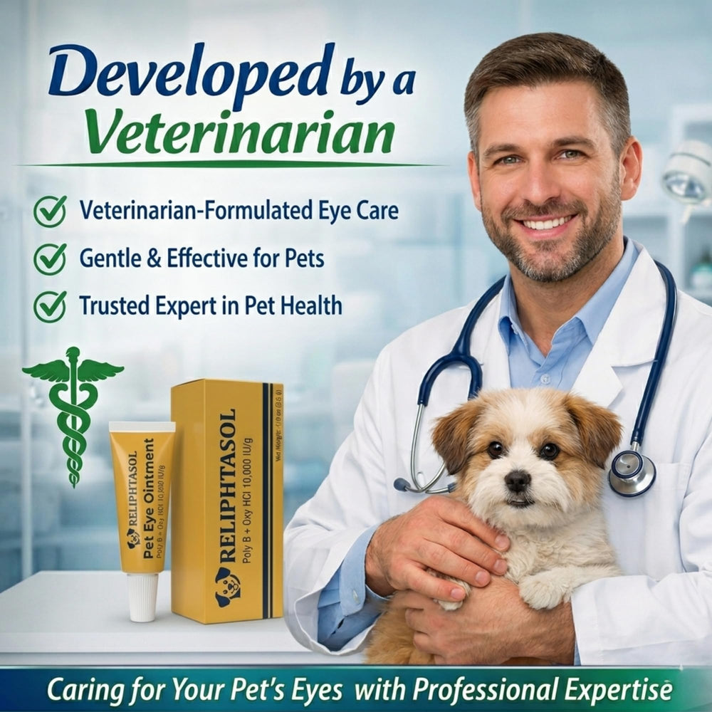 RELIPHTASOL vet-formulated eye care supports trusted pet eye hygiene.