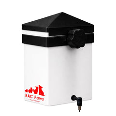 RentACoop 64oz small animal drinker with brass nipple for durable hydration.