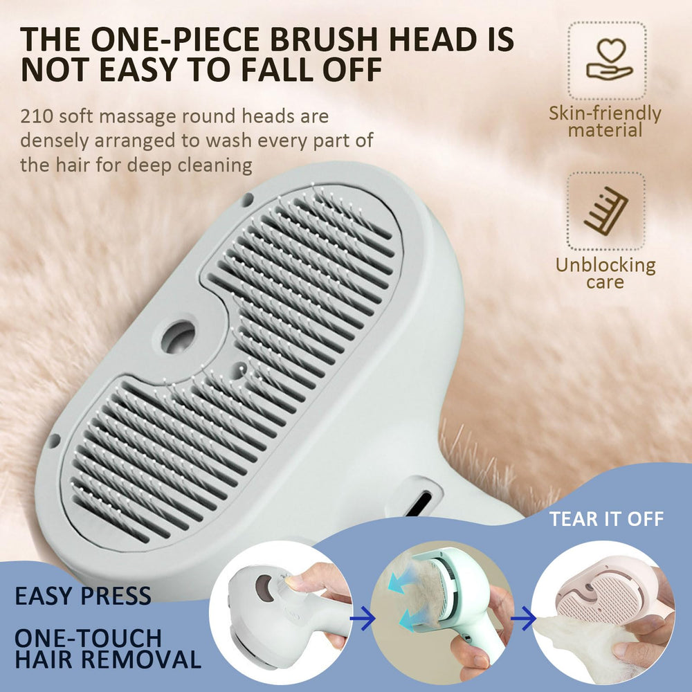 ReNu Dog Brush anti-static combing reduces static during brushing