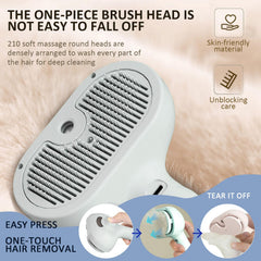 ReNu Dog Brush 140-degree arc design reaches deep coat layers smoothly.
