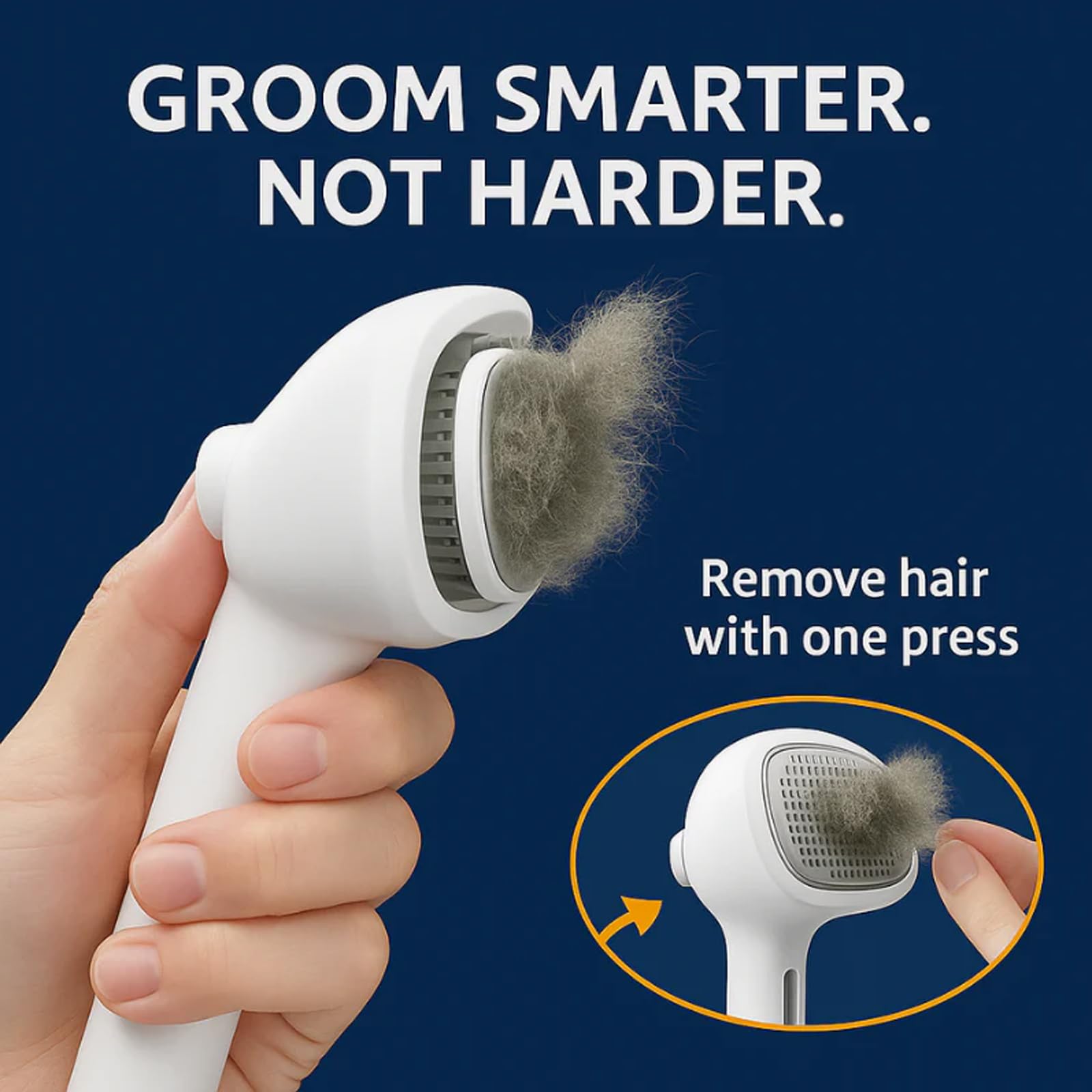 Renu FreshFur bathing solution application image shows easy 3-in-1 use.