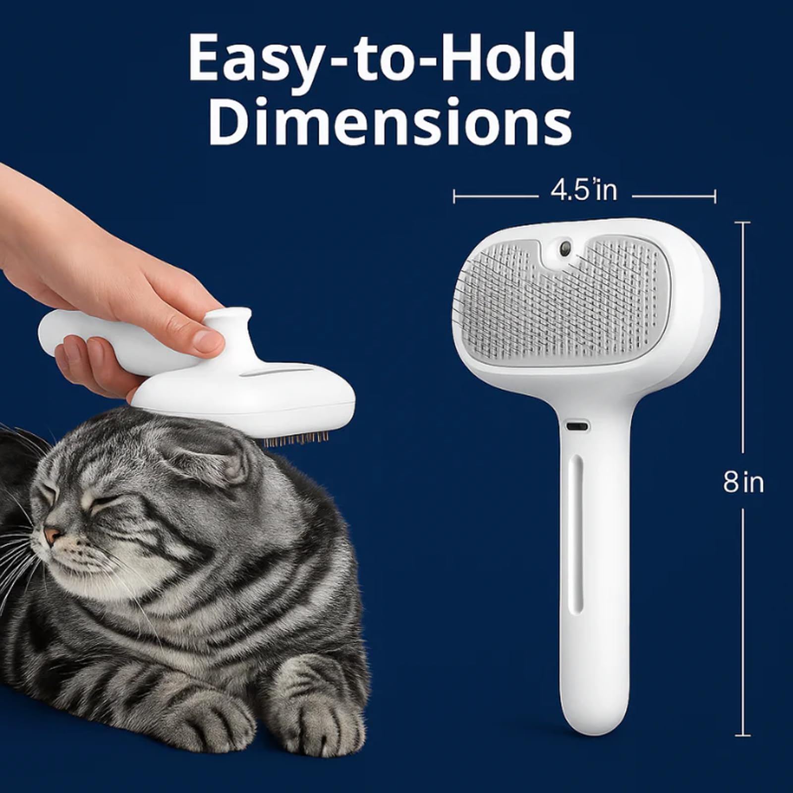 Renu FreshFur ergonomic handle offers comfortable grip during sessions