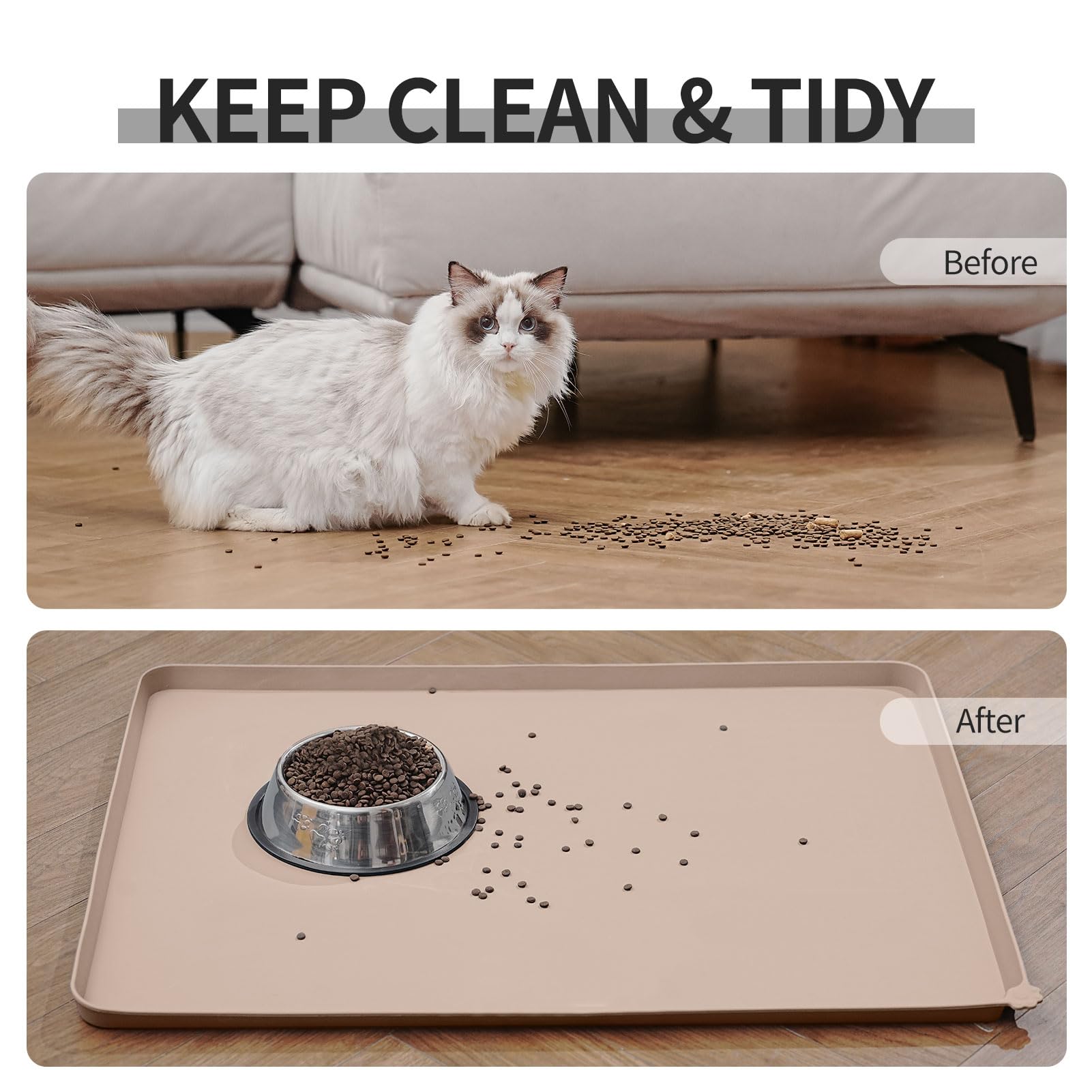 Reopet heavy-thick design stays put even with enthusiastic eaters.