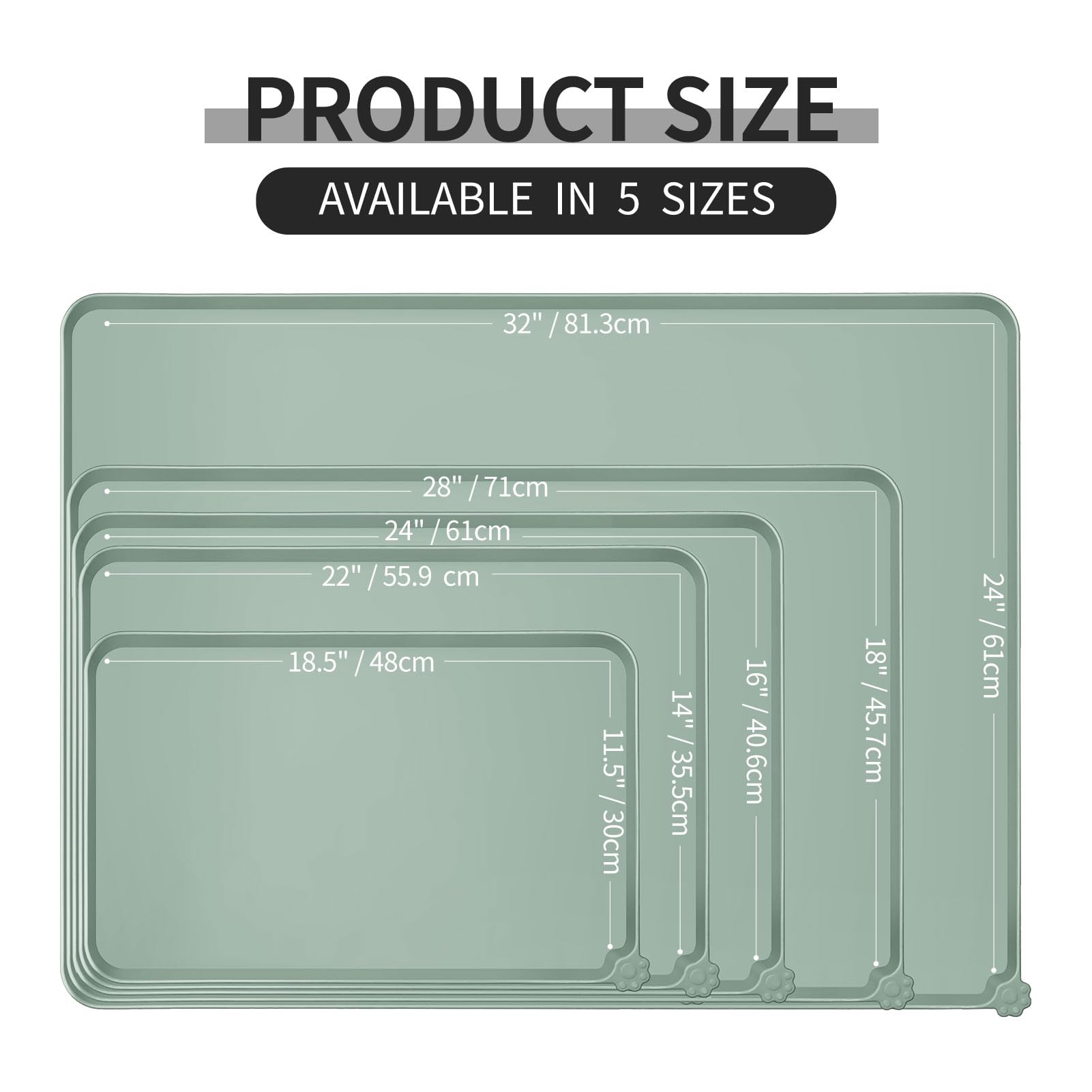 Reopet non-slip silicone surface prevents bowl sliding during meals.