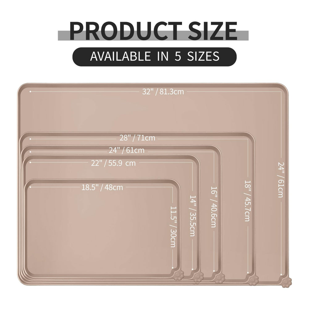 Reopet non-slip textured surface prevents bowl slides on tile or wood.