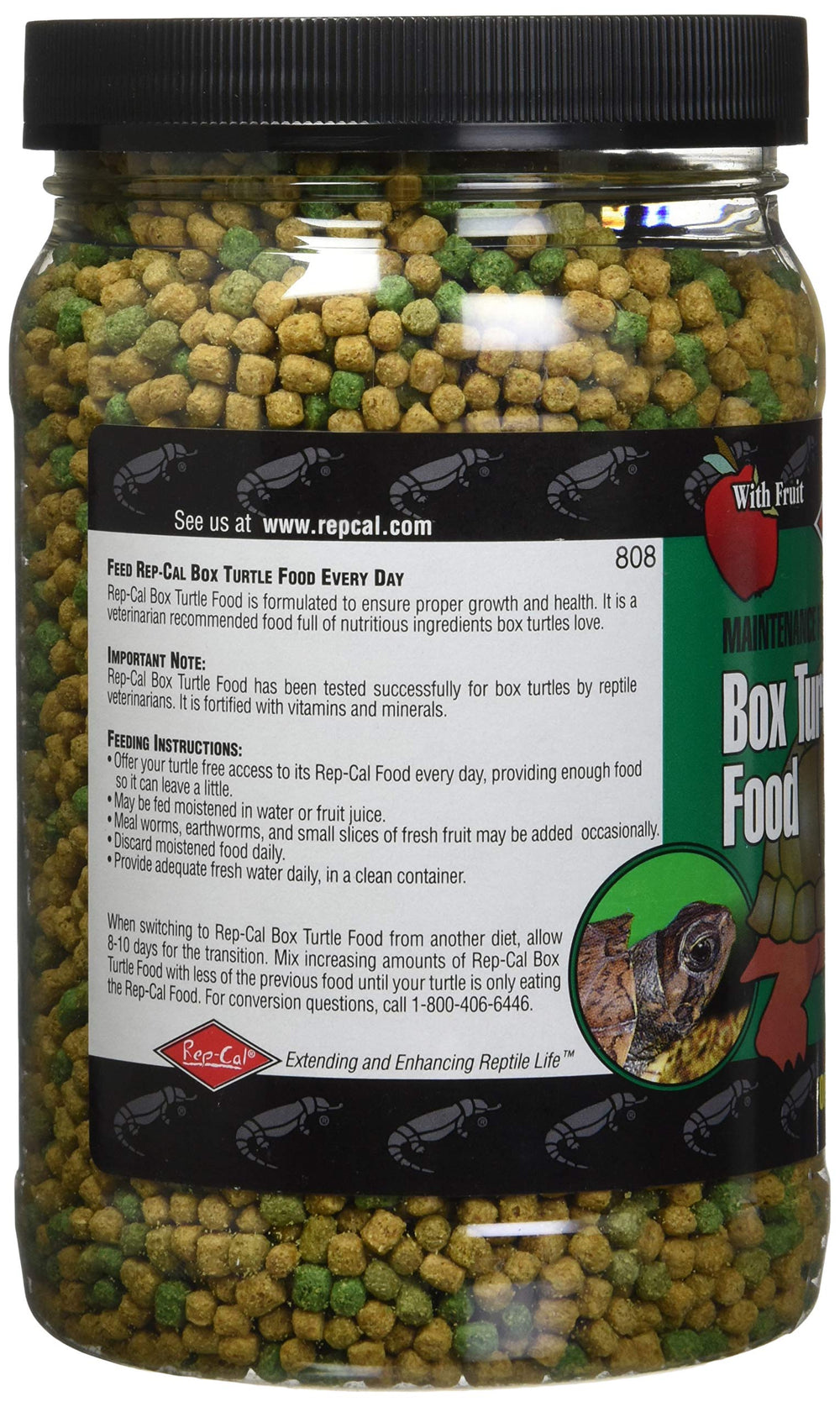 Rep-Cal Box Turtle Food natural ingredients spotlight plant and fruit nutrients