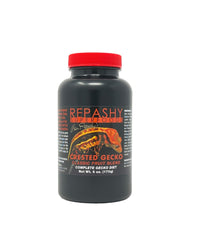 Repashy Crested Gecko Diet Classic jar showcasing balanced nutrition for fruit-eating reptiles.