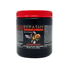 Repashy Super Gold gel food jar for goldfish and koi, ready-to-use premix.