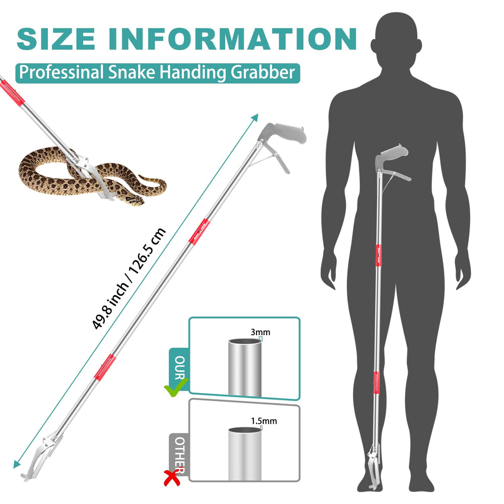 Repgfor durable aluminum snake grabber emphasizes lightweight strength