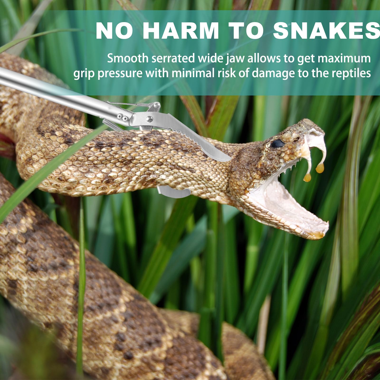 Repgfor snake grabber in action demonstrating secure grip