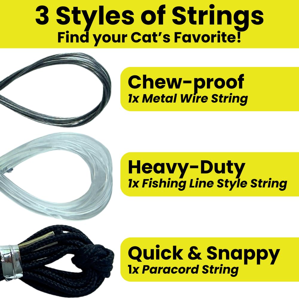 Repounce 36-inch wand length enables flexible play for lounging or standing cats.