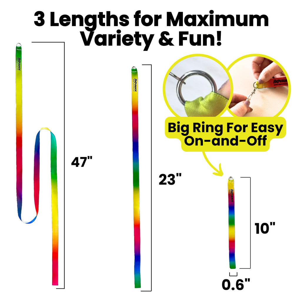 Durable silk ribbons from Repounce as long-lasting cat toy refills