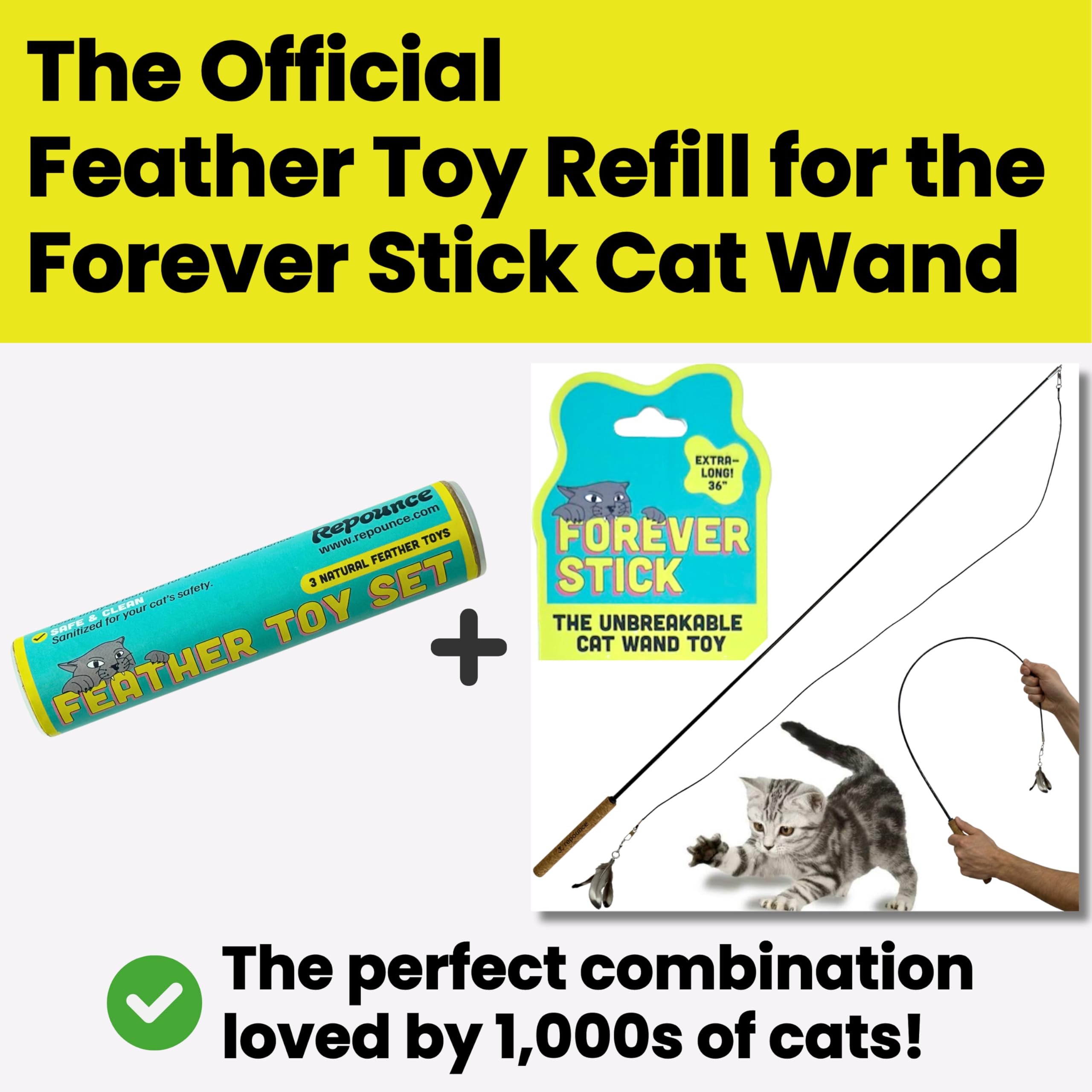 Repounce forever-stick-compatibility supports quick attachment to compatible wands.