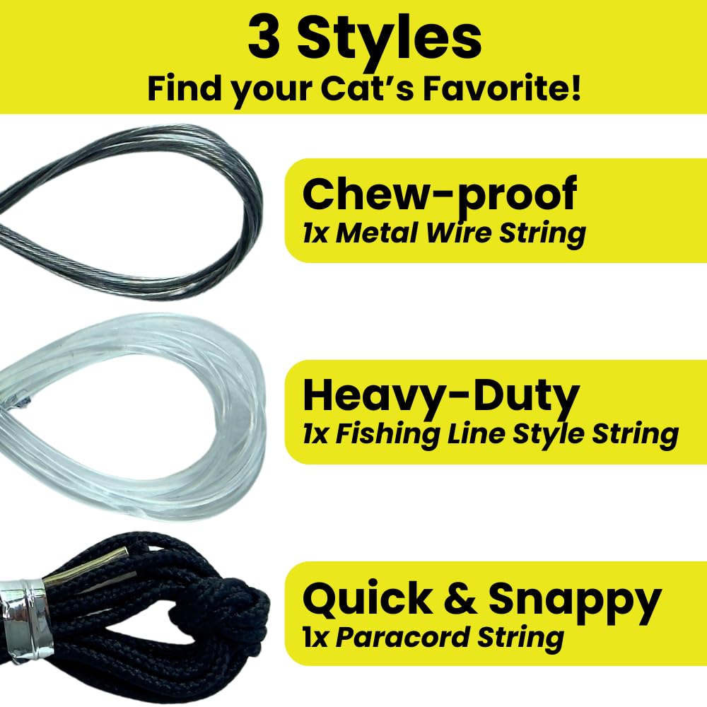Repounce Forever Stick paracord teaser for classic wand fun.