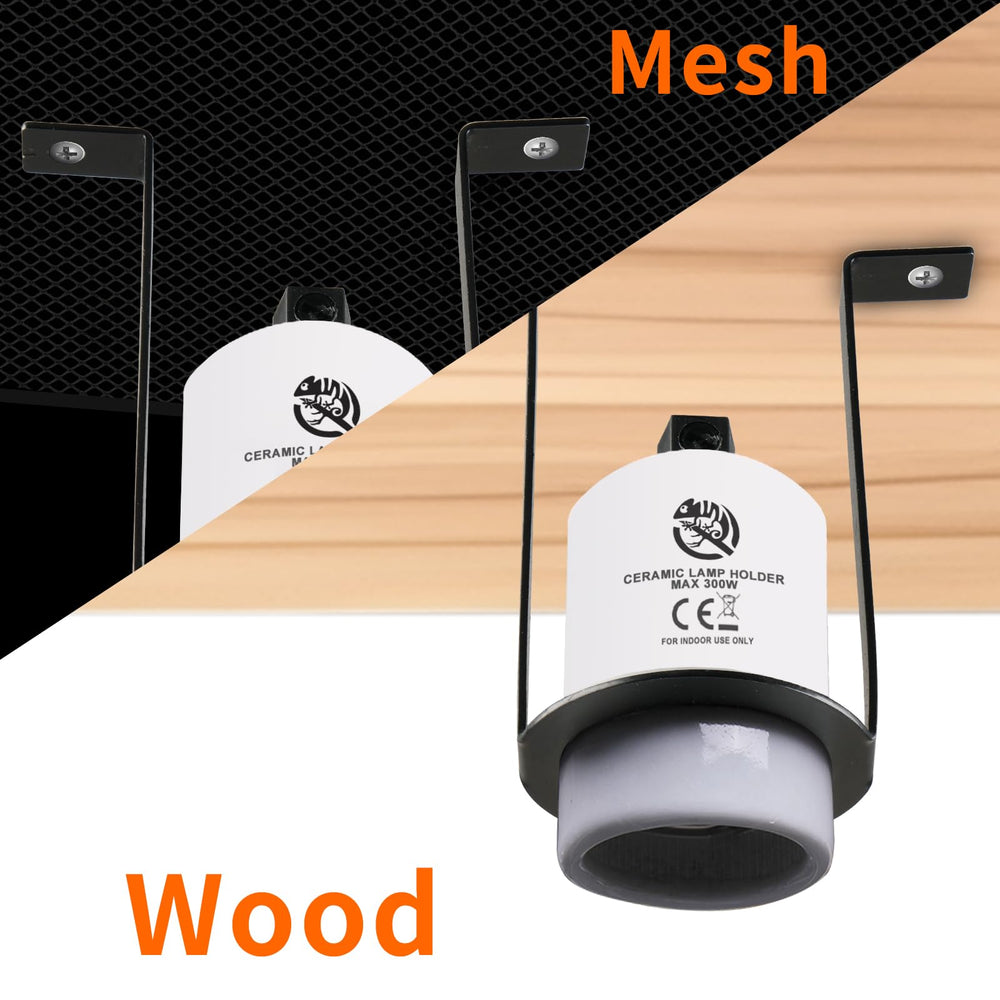REPTI HOME lamp holder with 150 cm cord for flexible terrarium placement.