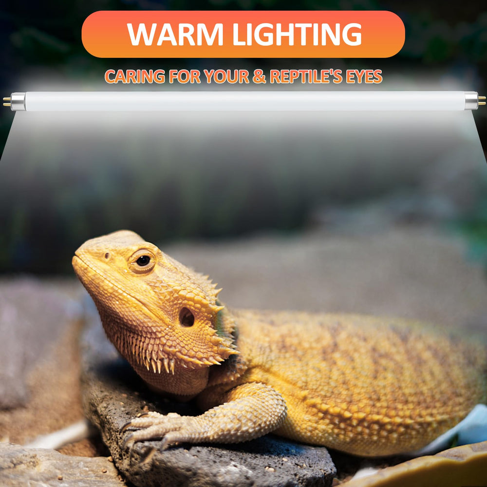 REPTI HOME long lamp tube design covers a wide basking area.