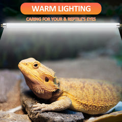 REPTI HOME long-tube lamp fixture provides wider coverage for reptiles