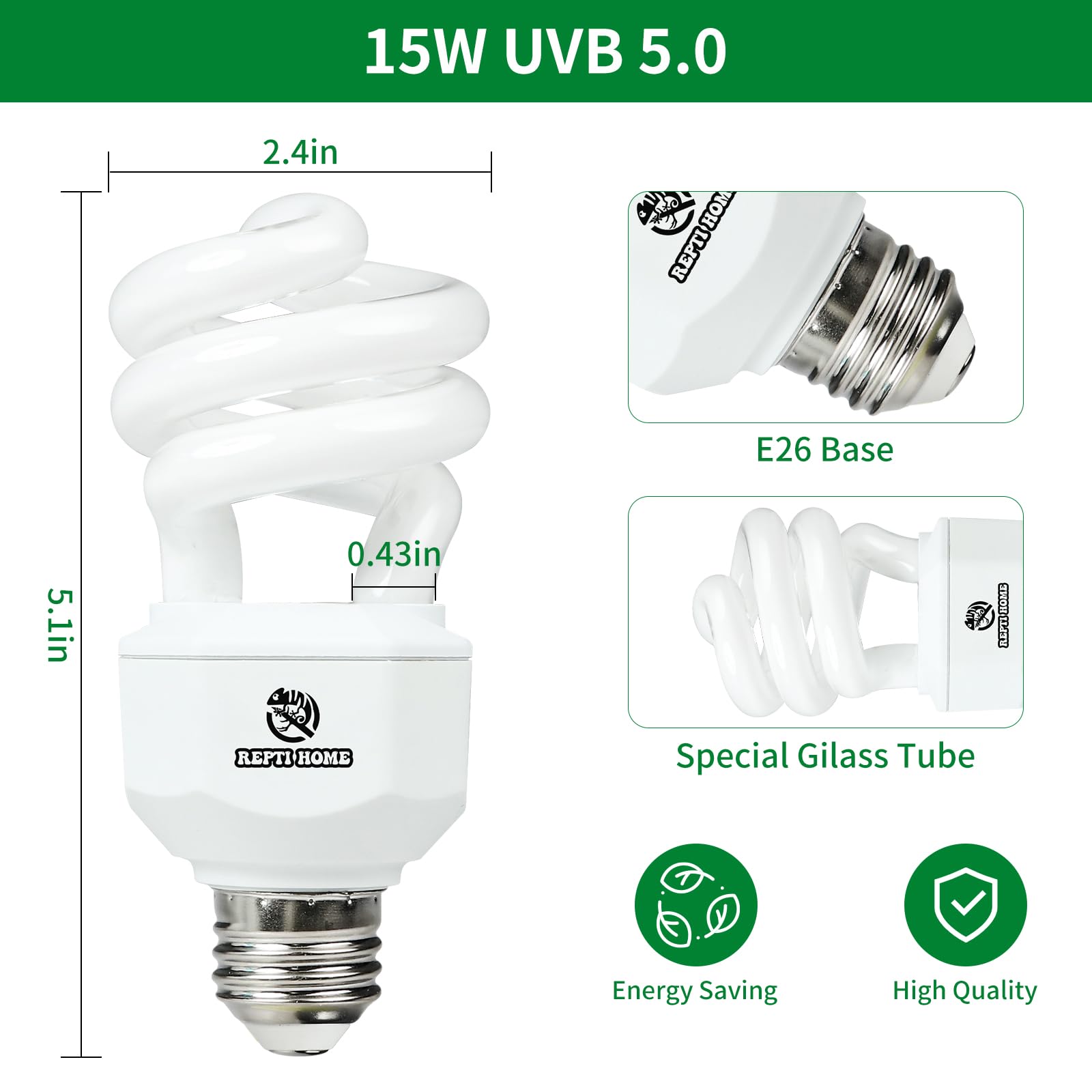 REPTI HOME UVB bulb iguana-habitat enhances daytime activity