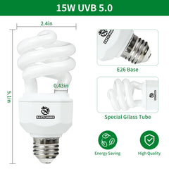 REPTI HOME UVB bulb iguana-habitat enhances daytime activity