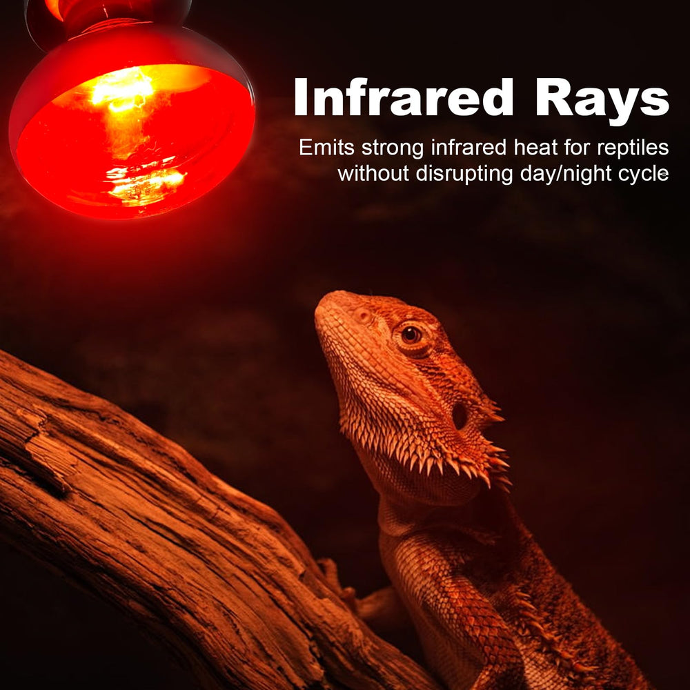 REPTI MATE 150W bulb close-up highlights durable, long-lasting heat emission.