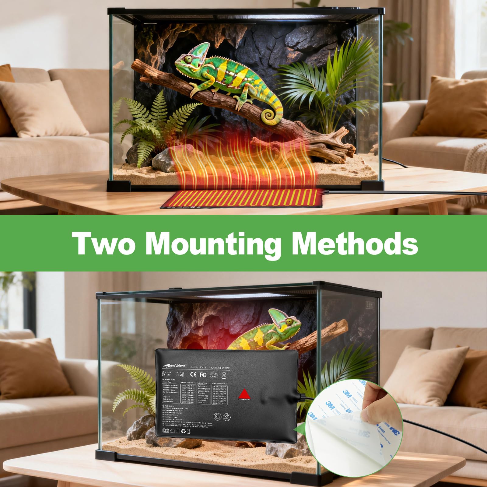 IP67 waterproof rating supports humid terrariums and equipment protection